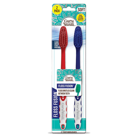 Floss Fusion Toothbrushes ( 2 Pack)