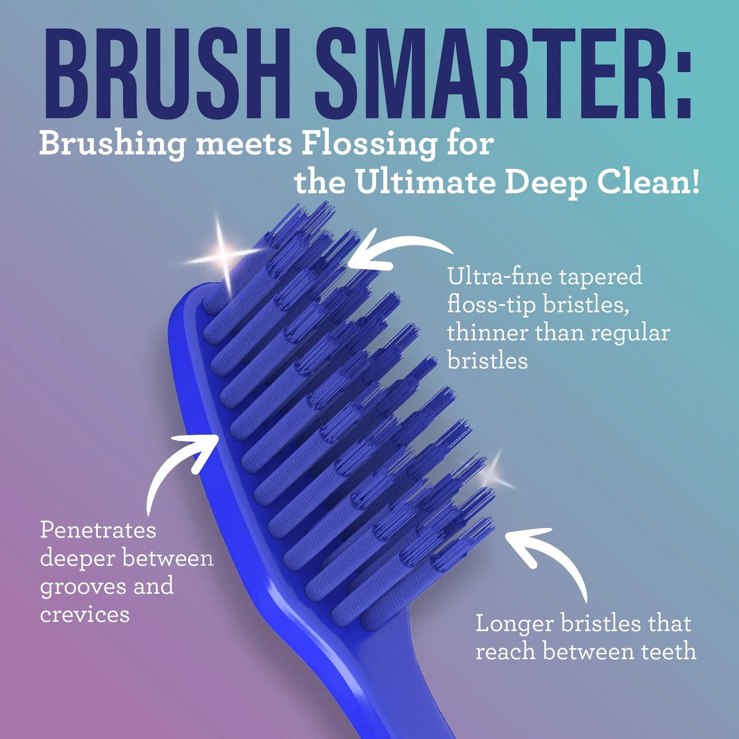 Floss Fusion Toothbrushes ( 2 Pack)