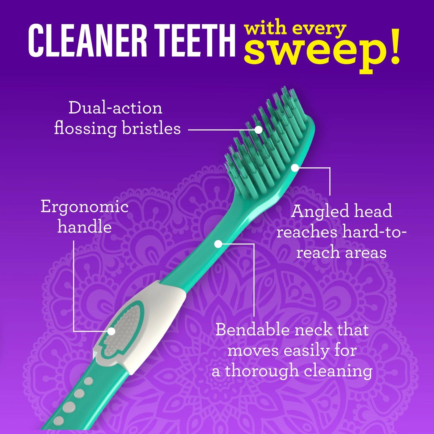 Floss Fusion Toothbrushes ( 2 Pack)