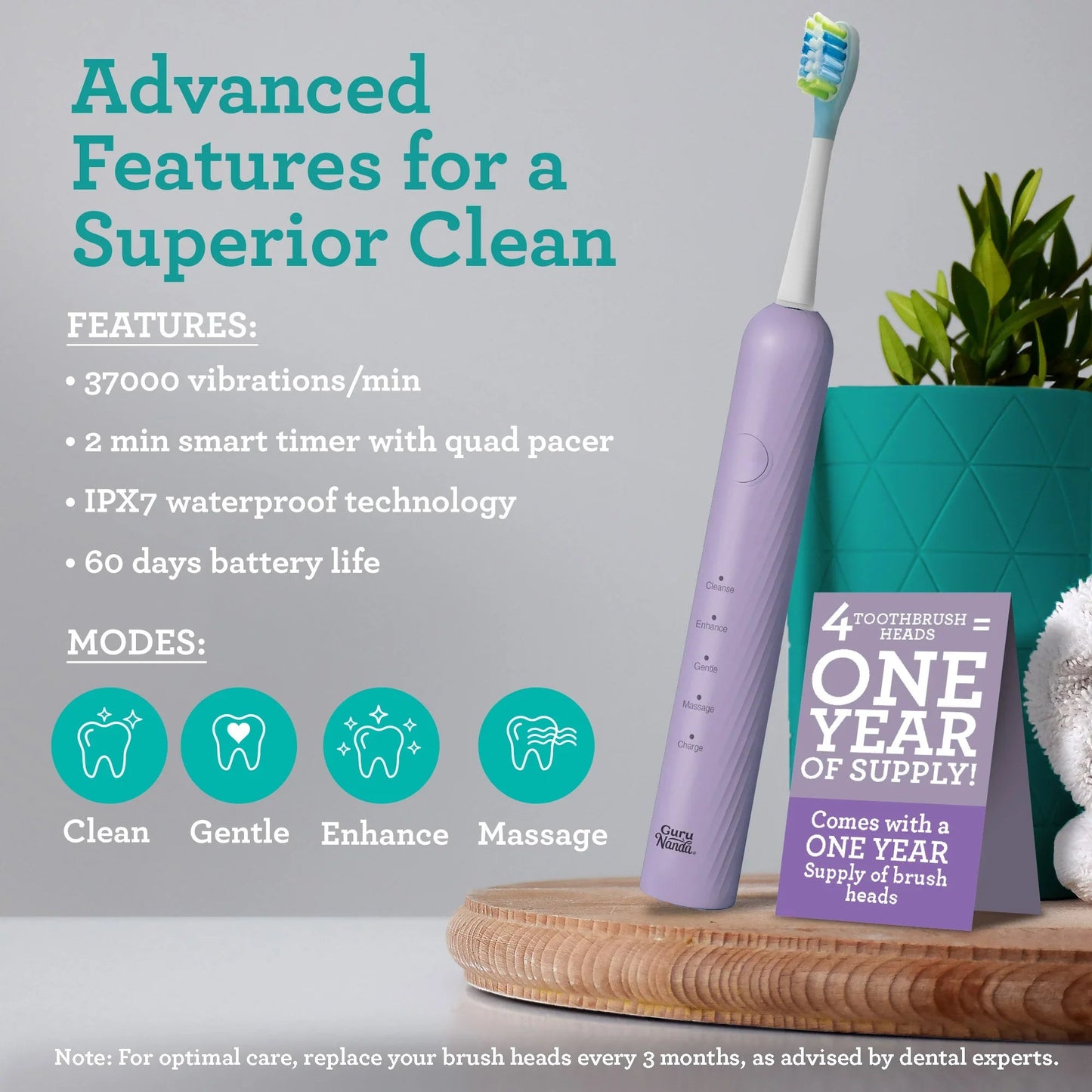 Lion & Lamb 2.0 Portable Sonic Toothbrush & Water Flosser - Lavender