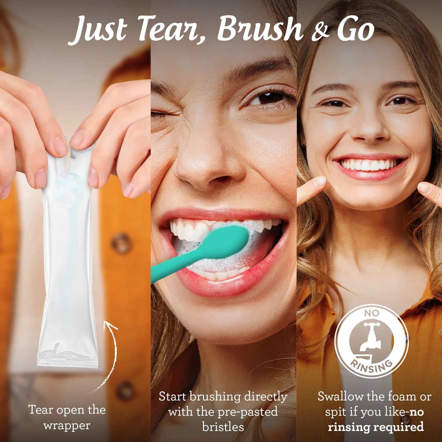 Ready-to-Go Butter on Gums Pre-Pasted Toothbrushes - 70 Count
