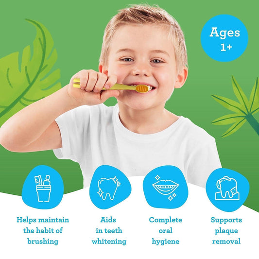 Kids Butter on Gums Giraffe Training Toothbrush with Cover (1-Pack)